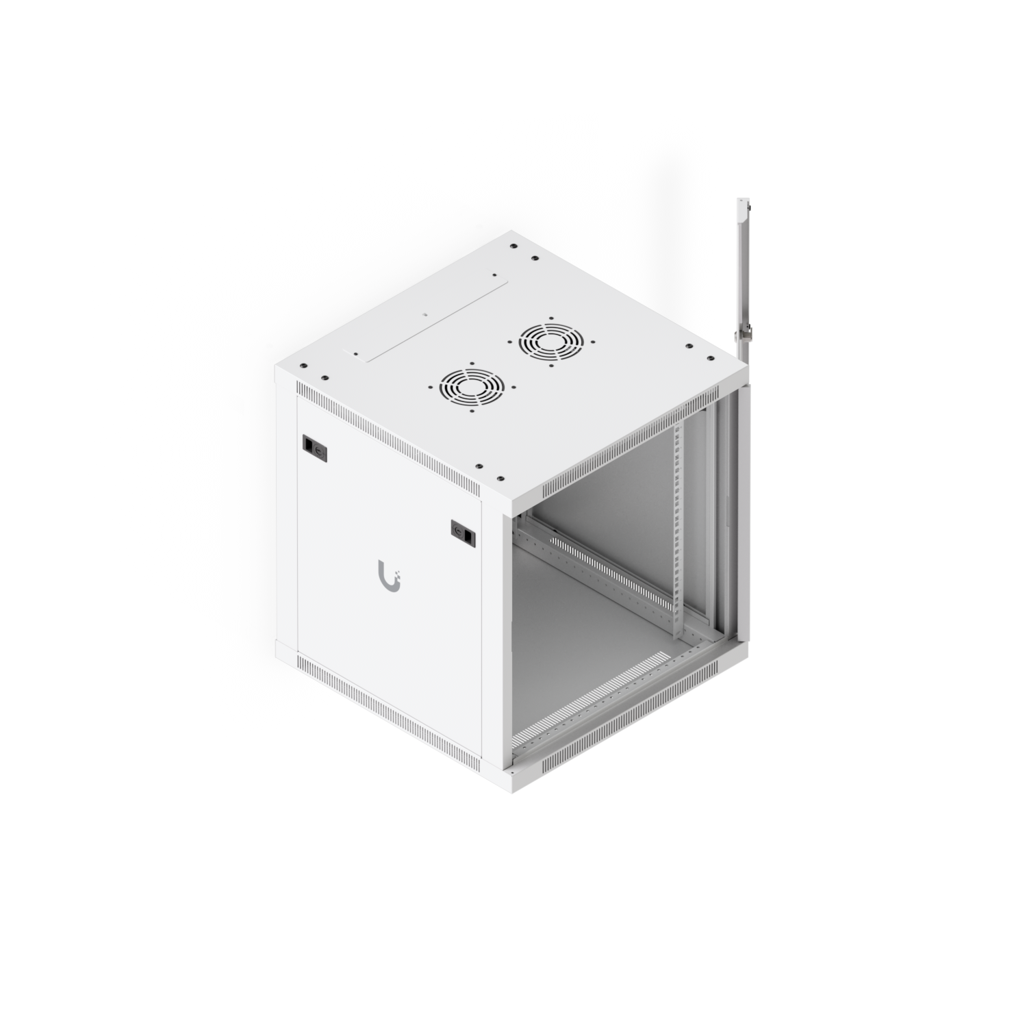 12U Rack Cabinet, 600 mm, Glass Door, mynd 13 af 13