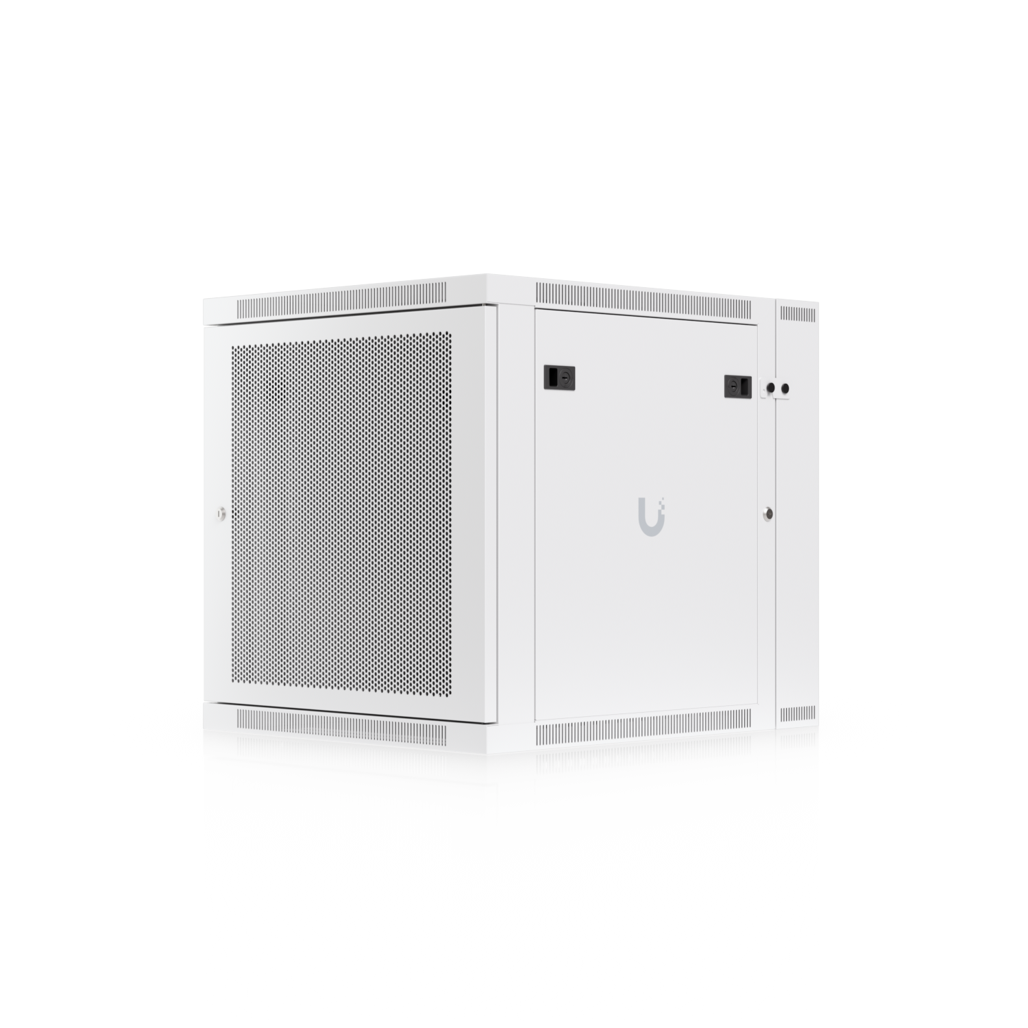 12U Rack Cabinet, Swing, Perforated Door, mynd 4 af 15