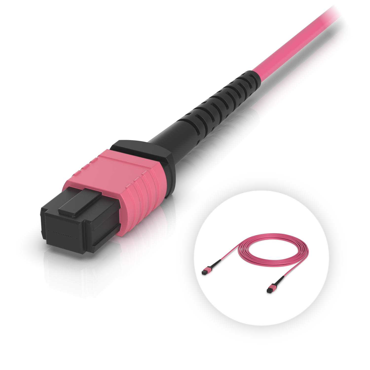 OM4 MPO-12 UPC Fiber Patch Cable, mynd 7 af 18