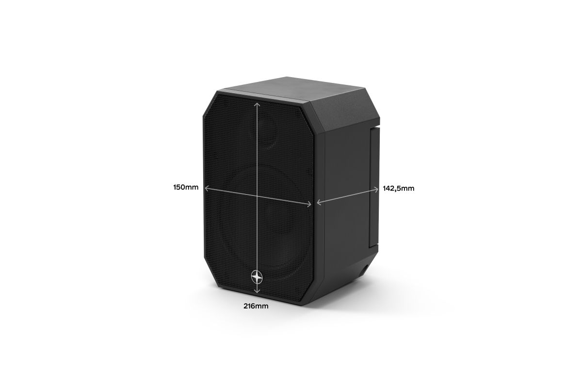 Satellite Speaker IP64 Client Black, mynd 6 af 6