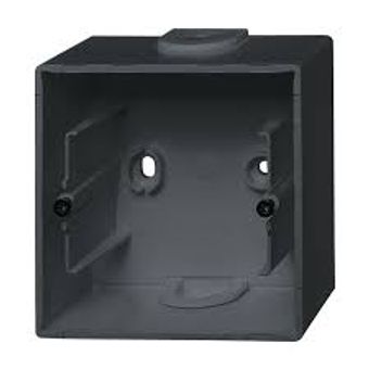 1701-885 Box utanáliggjandi 1f. svart matt