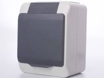 6700231 Tengill utanáliggjandi 1f. rakaþétt grátt IP44