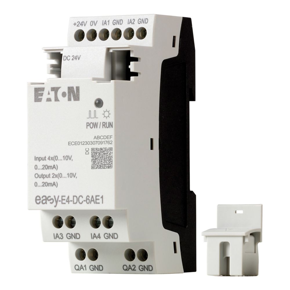 EASY E4 I/O 24VDC 4AI/2AO : EASY-E4-DC-6AE1