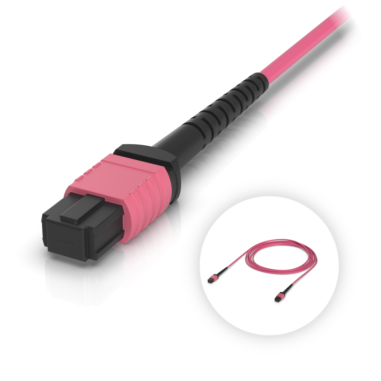 OM4 MPO-12 UPC Fiber Patch Cable, mynd 5 af 18