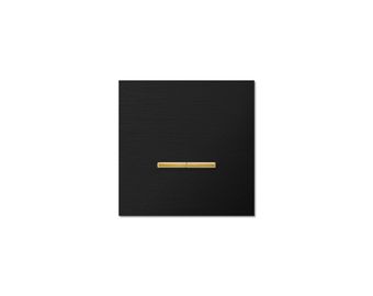 0221-03-21 Chopin - 1-gang - brushed black - dual levers gold