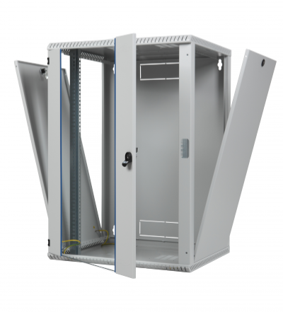 BKT 19" VEGGSKÁPUR 600x600x600mm 12U : 11035601.1V, mynd 2 af 2
