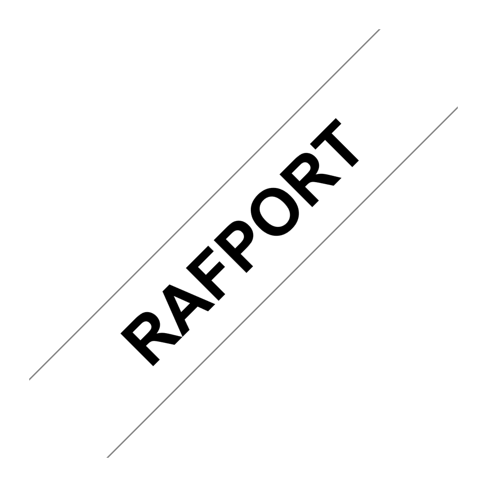 Label tape white with black text