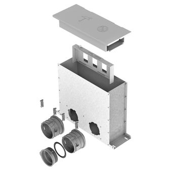 FRS-MBK 2-75 Gólfbox f. rist 2x75mm