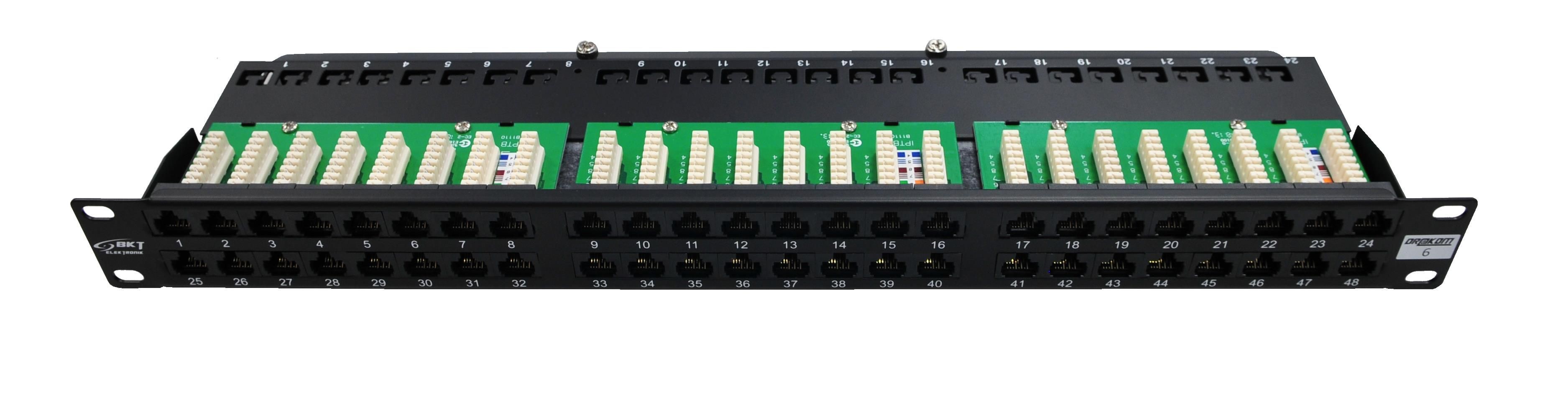 BKT KROSST. BRETTI 48x Cat 6 1U : 11302012.2, mynd 2 af 2