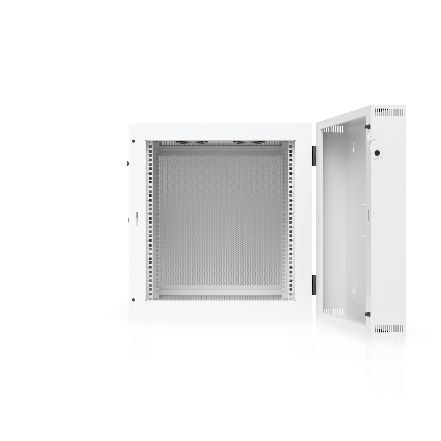 12U Rack Cabinet, Swing, Perforated Door, mynd 8 af 15