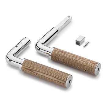 Door handle THPG laminated densified wood