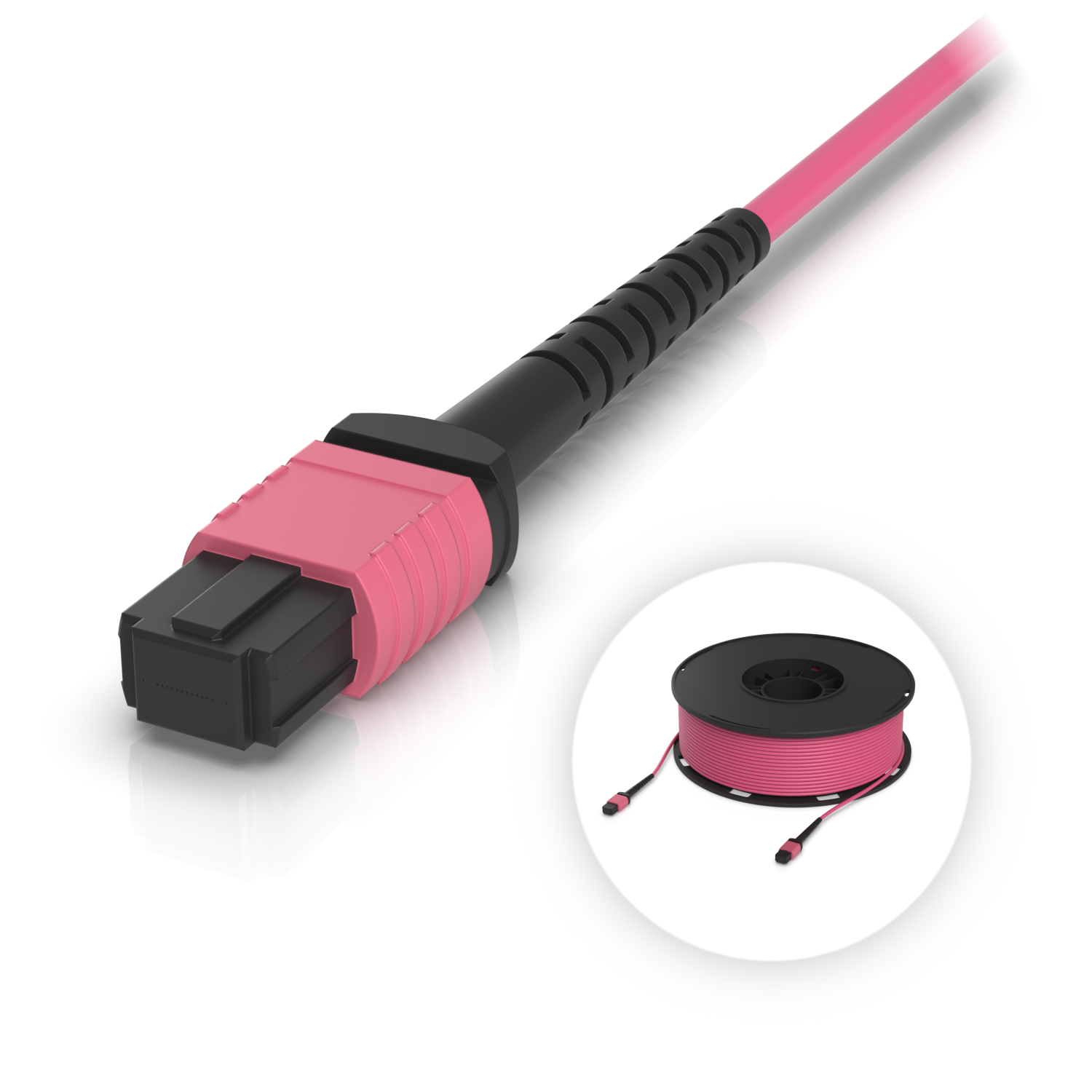 OM4 MPO-12 UPC Fiber Patch Cable, mynd 17 af 18