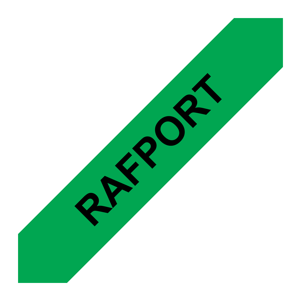 Label tape green with black text