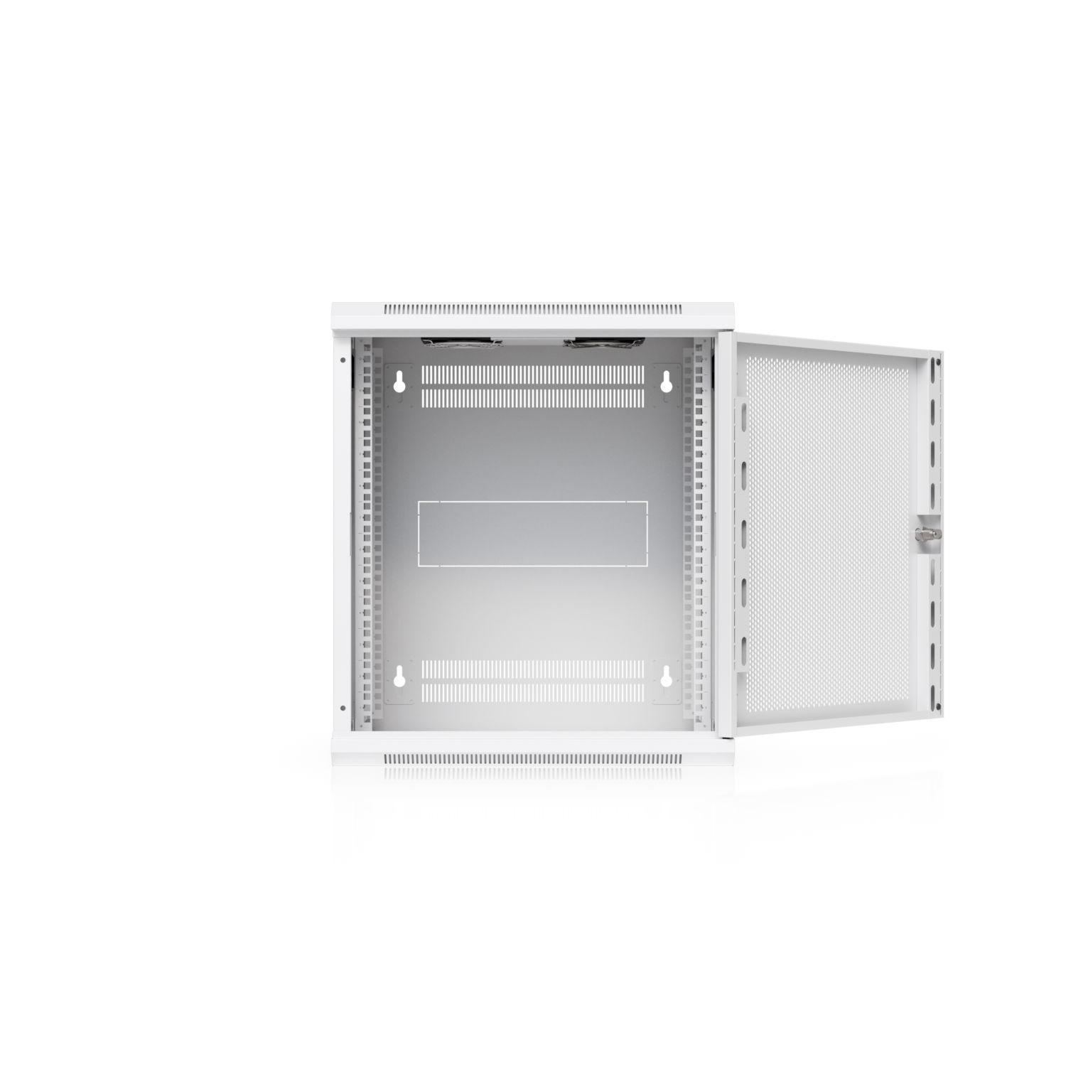 12U Rack Cabinet, 450 mm, Perforated Door, mynd 3 af 13