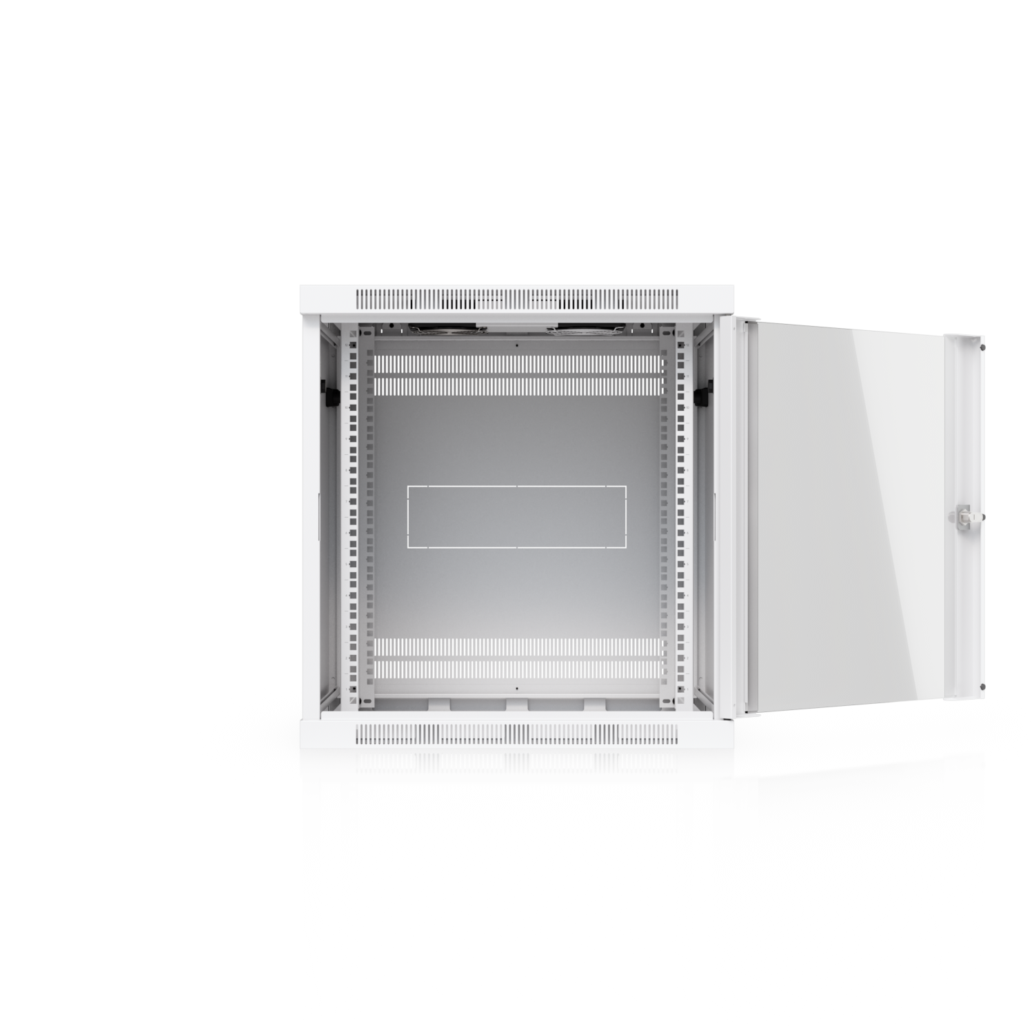 12U Rack Cabinet, 600 mm, Glass Door, mynd 3 af 13
