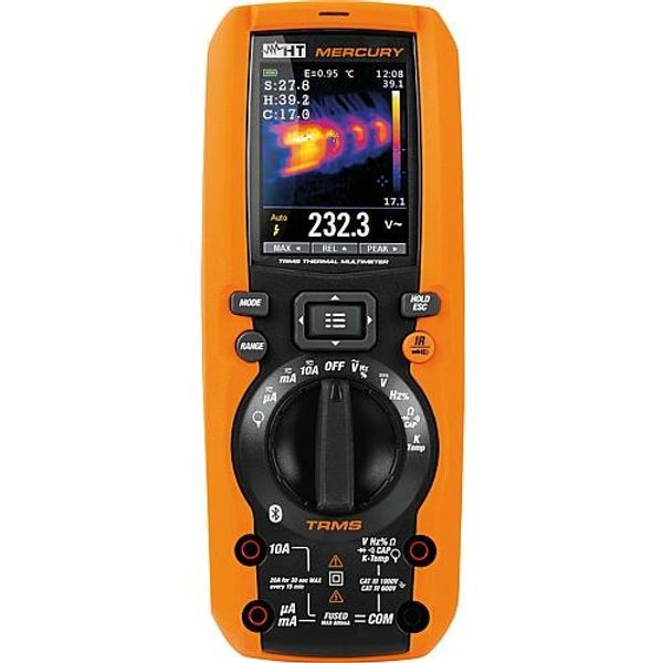 Multimeter with thermal camera