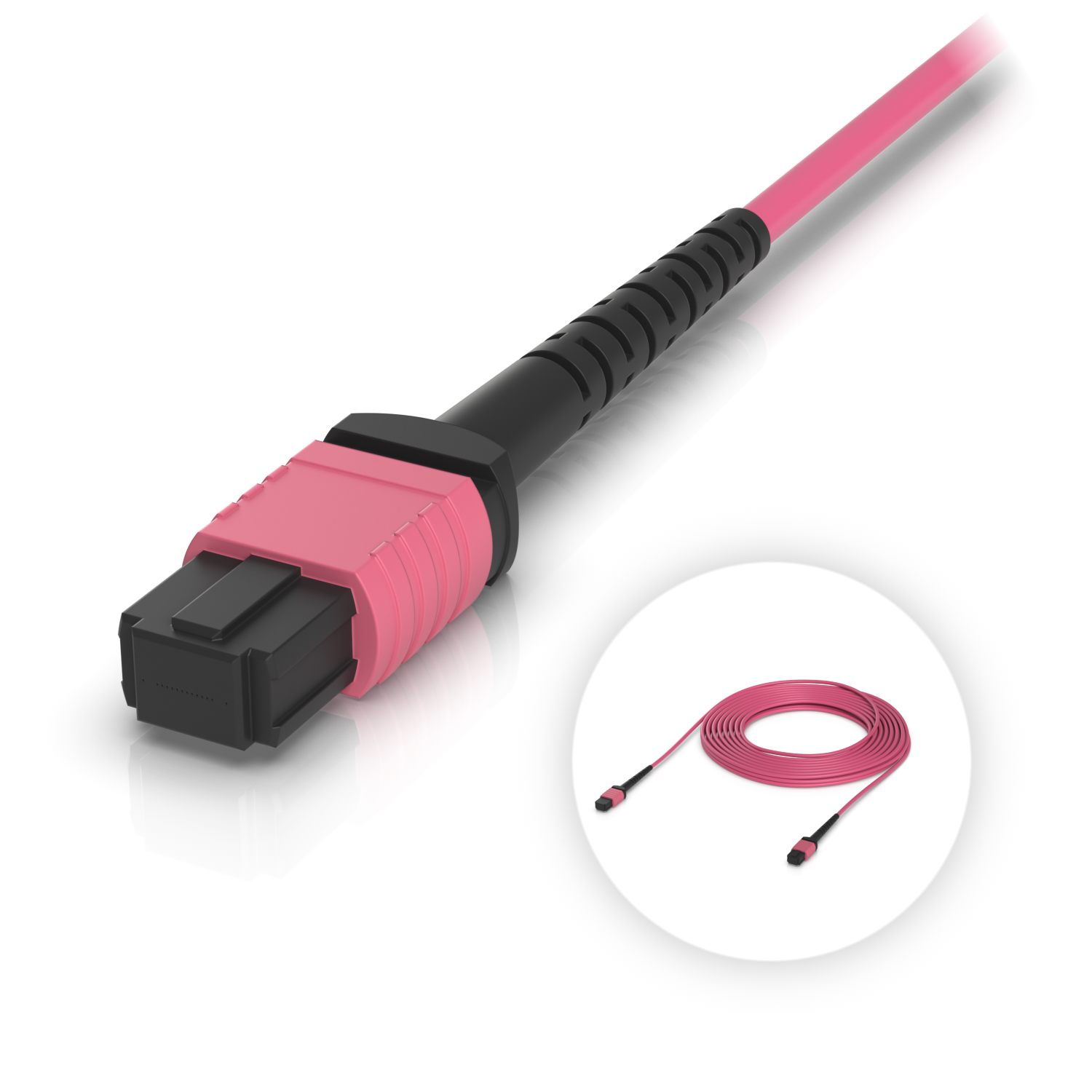 OM4 MPO-12 UPC Fiber Patch Cable, mynd 9 af 18