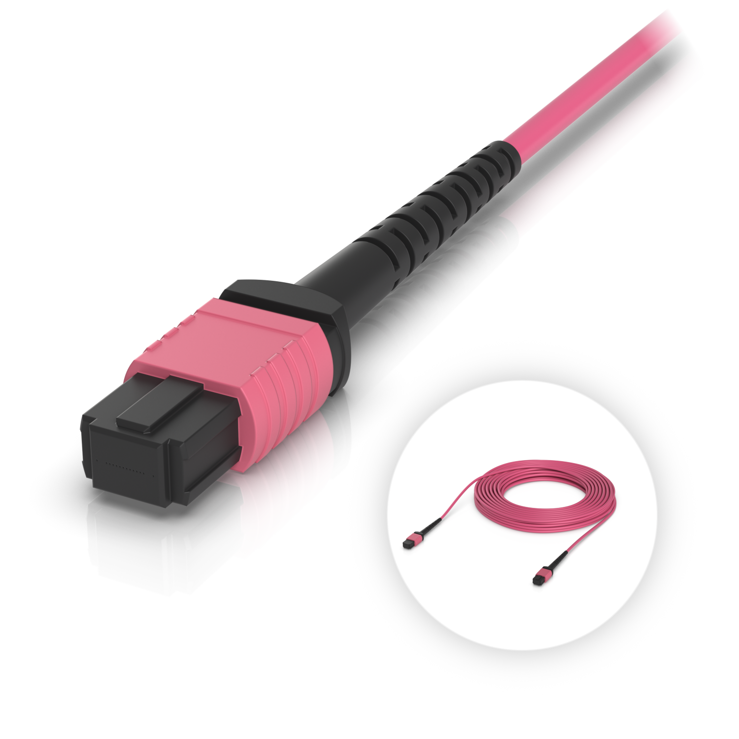 OM4 MPO-12 UPC Fiber Patch Cable, mynd 11 af 18