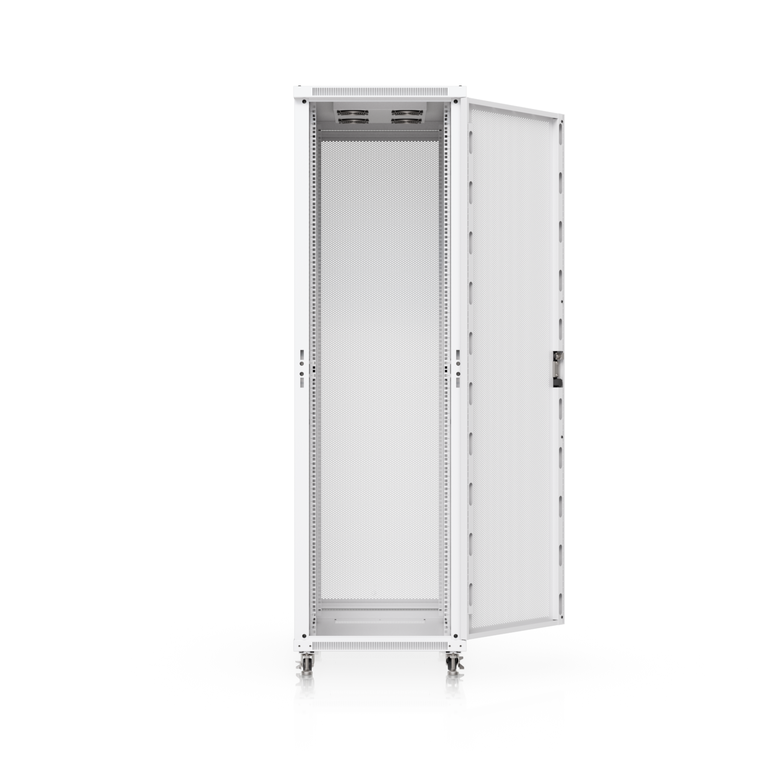 42U Rack Cabinet, 1,000 mm, Perforated Door, mynd 3 af 14
