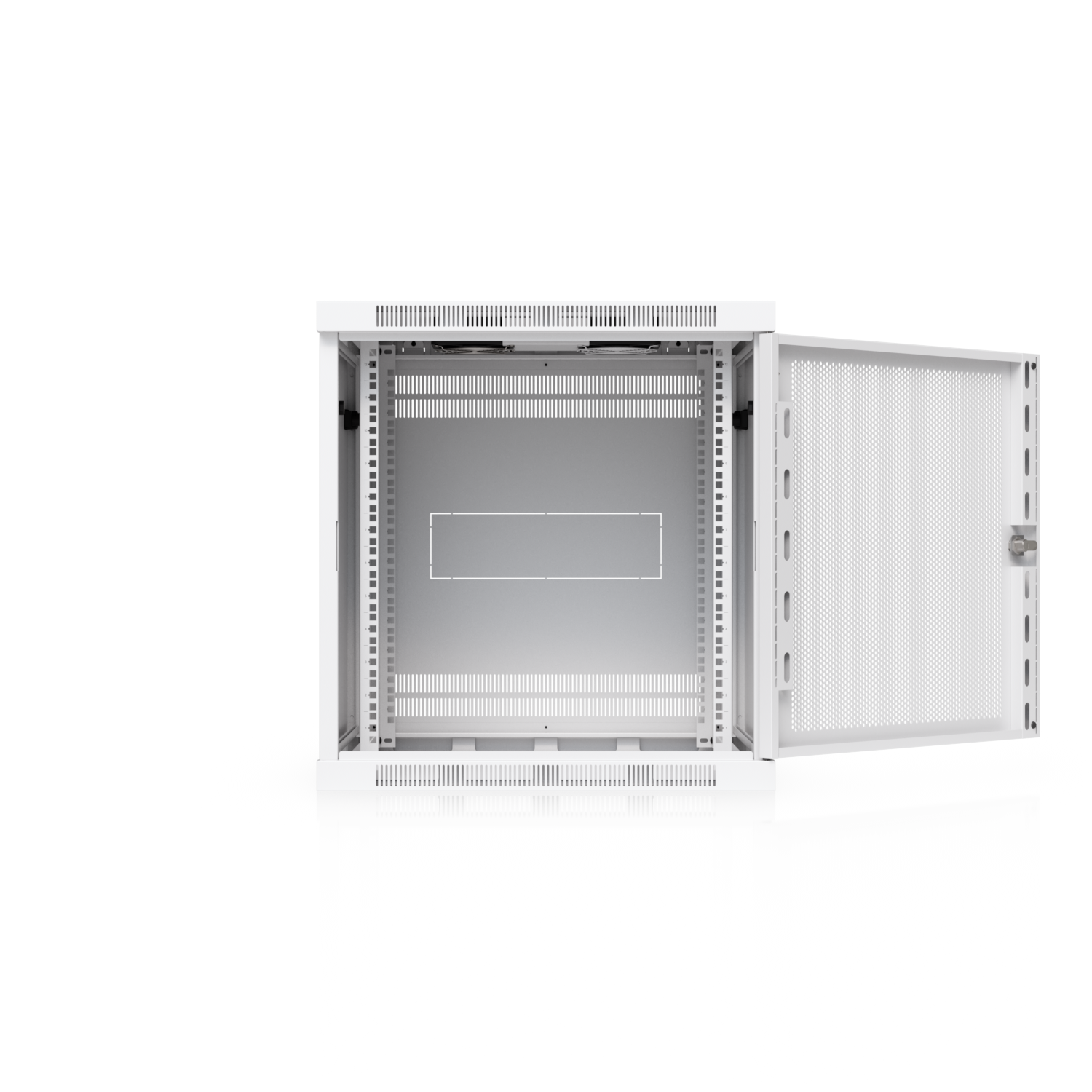 12U Rack Cabinet, 600 mm, Perforated Door, mynd 3 af 13