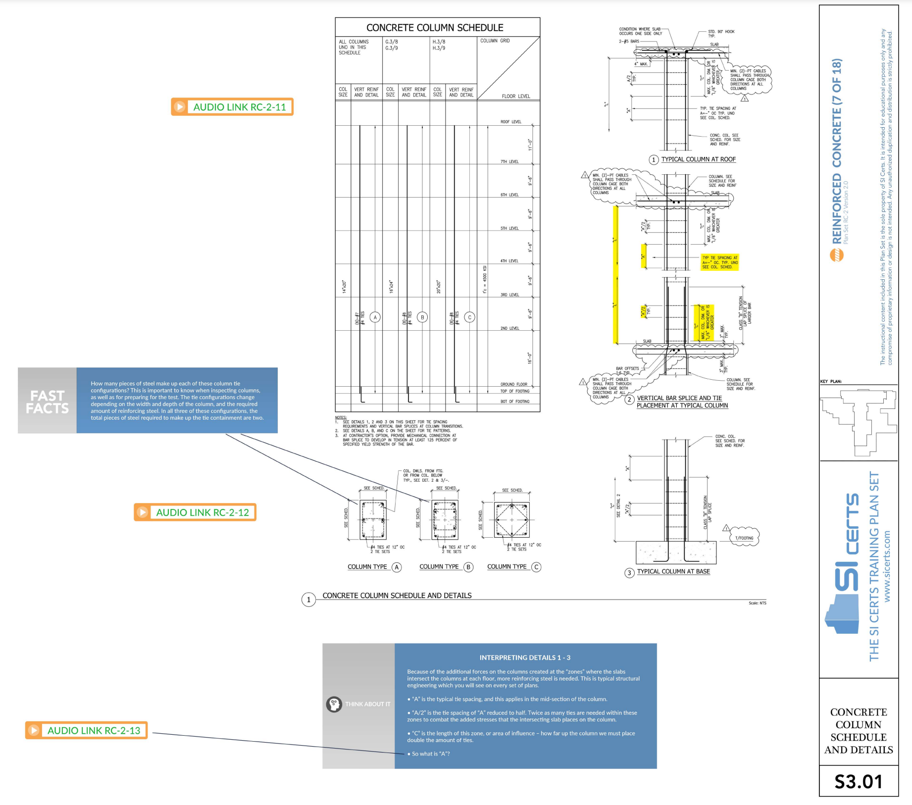 Plan set page