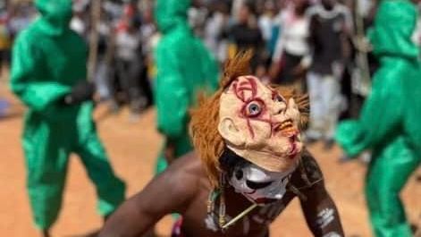 Theatrical Community performance in Mangu, Plateau state depicting the toll of violence.