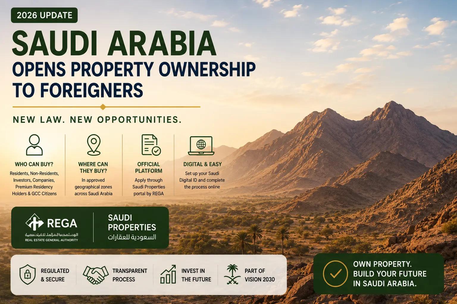 Can Foreigners Buy Property in Saudi Arabia? New 2026 Law Explained