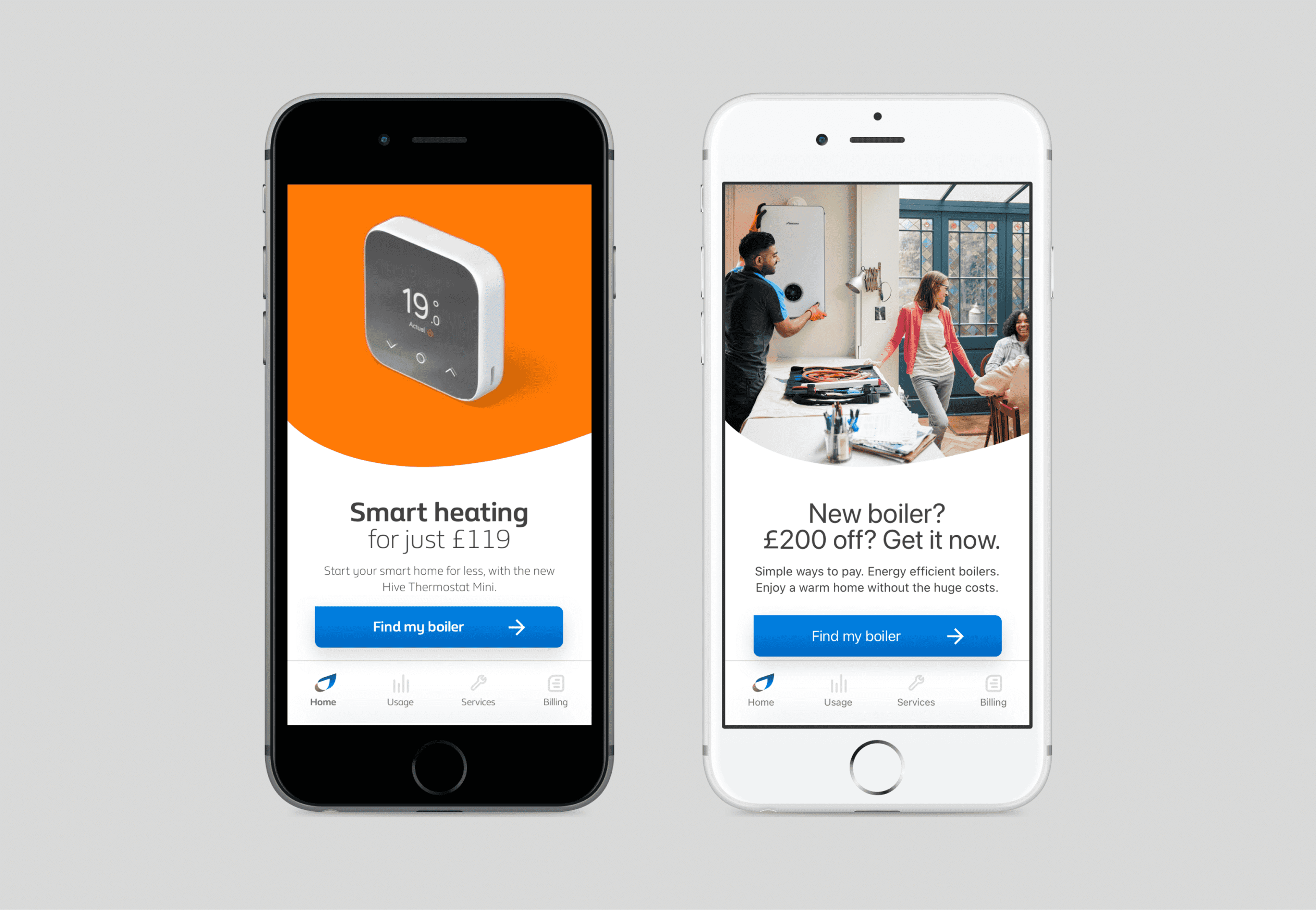 Our marketing page within the app, CMS driven.