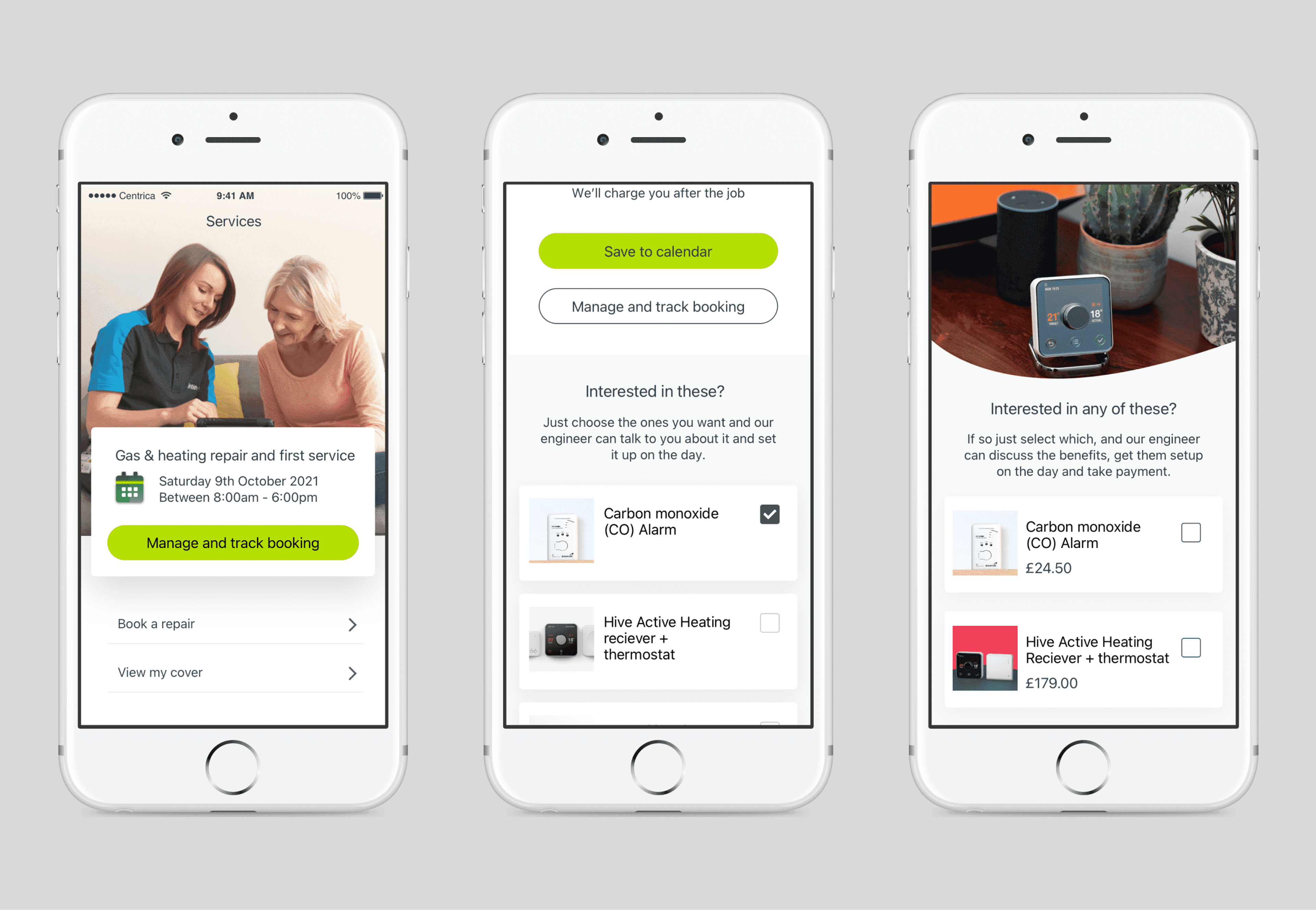 Another experiment, to upsell in a booking journey