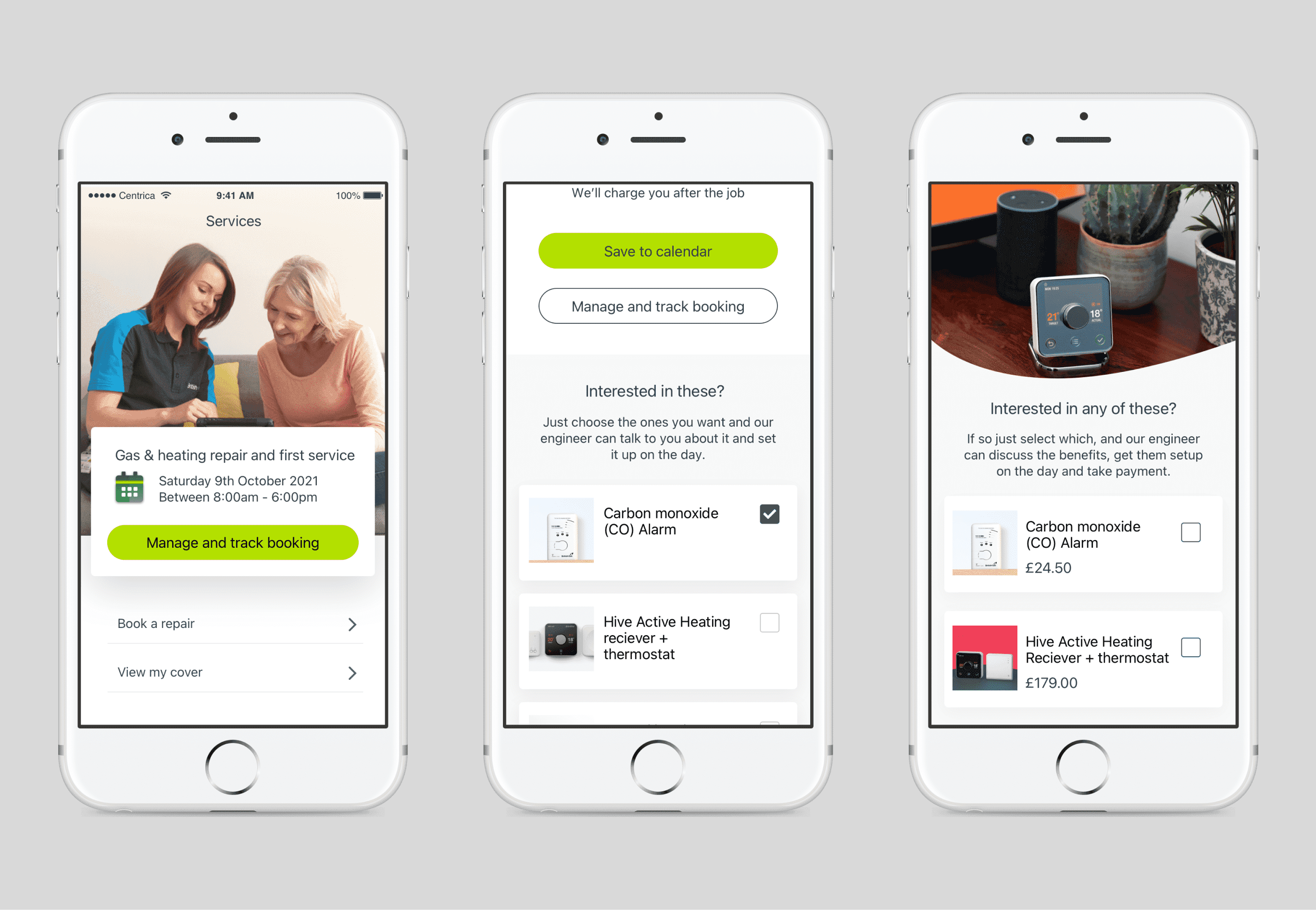 Another experiment, to upsell in a booking journey
