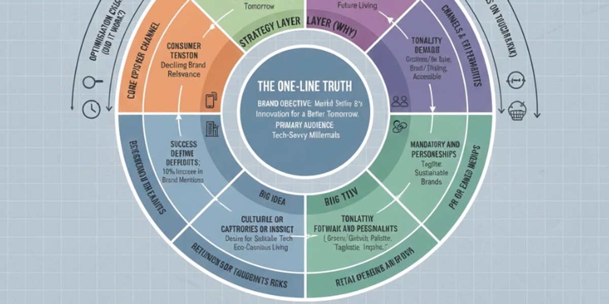 A 360° Campaign Brief Wheel (with a clear centre and clear flow)