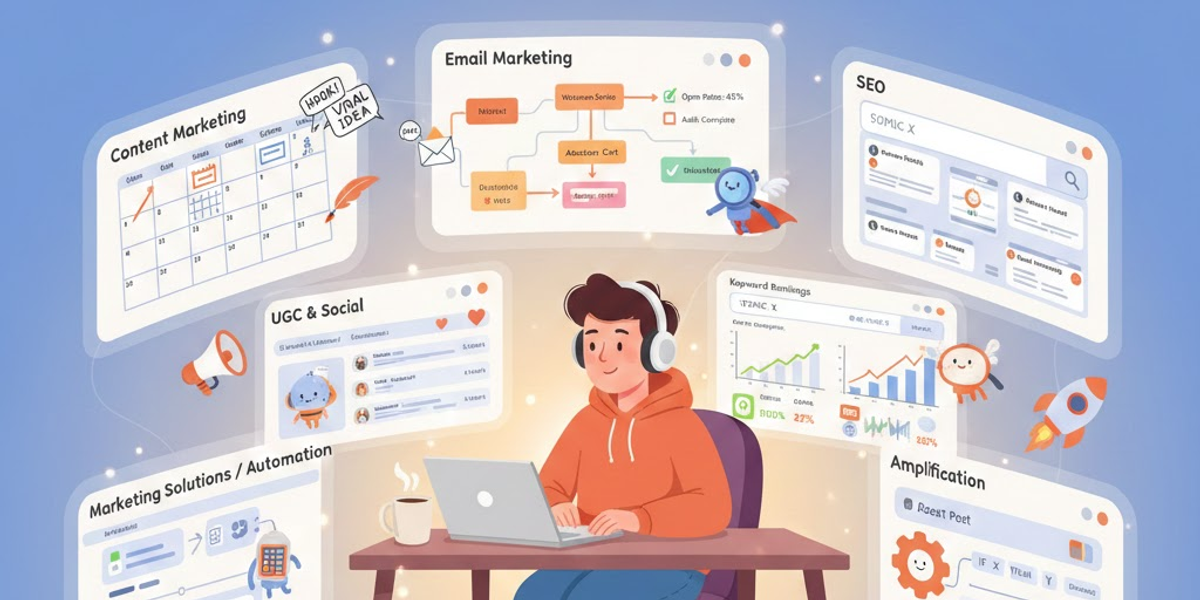 One-Person Marketing Team? These Tools Are Your Backup Crew