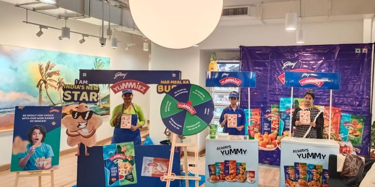 Godrej Yummiez FMCG brand activation — CupShup experiential sampling campaign at residential societies across metro India