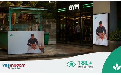 YesMadam contextual guerrilla marketing activation across Delhi NCR