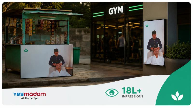YesMadam contextual guerrilla marketing activation