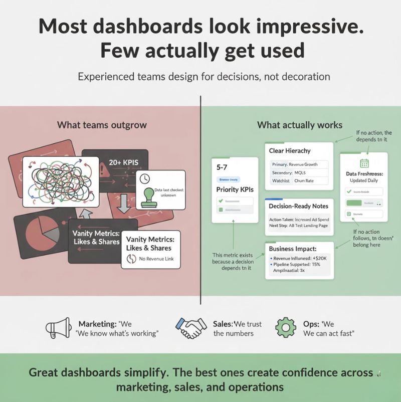 Very few dashboards actually get used