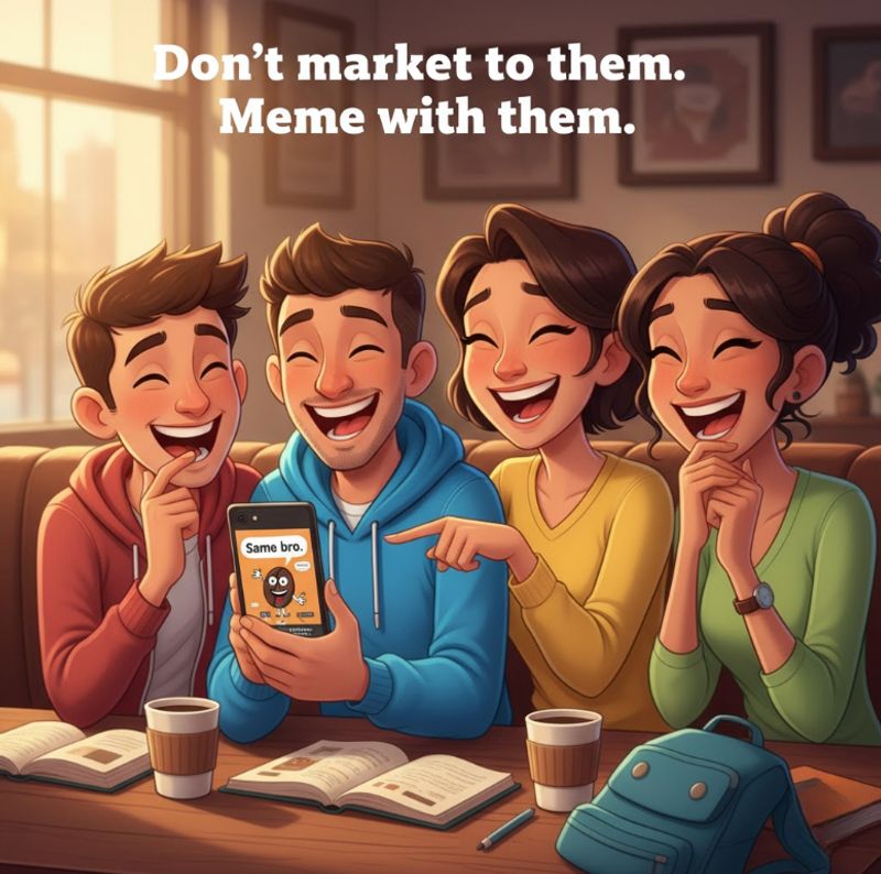 Don't Market with Them. Meme with Them