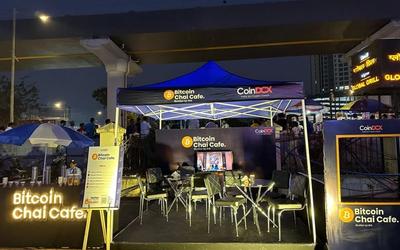 CoinDCX Bitcoin Cafe experiential activation in Mumbai