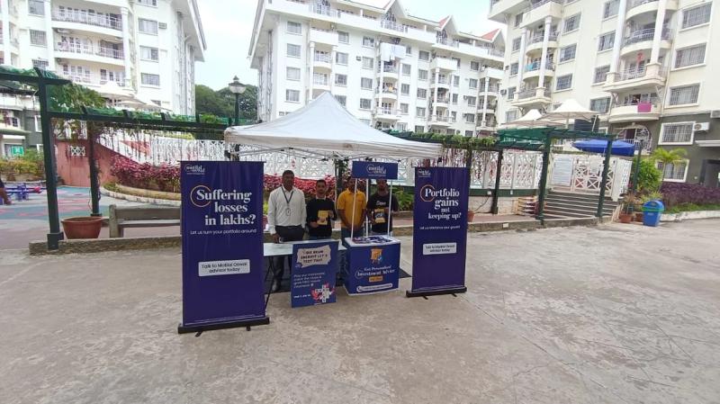 CupShup team running the Motilal Oswal BFSI activation