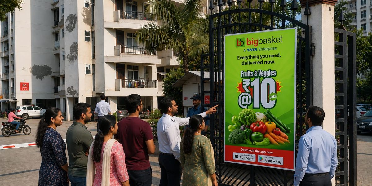 BigBasket hyperlocal BTL activation across Delhi NCR