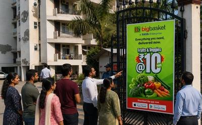 BigBasket hyperlocal BTL activation across Delhi NCR