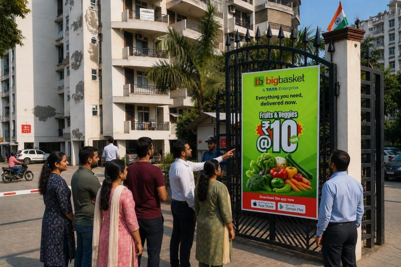 BigBasket hyperlocal BTL activation across Delhi NCR