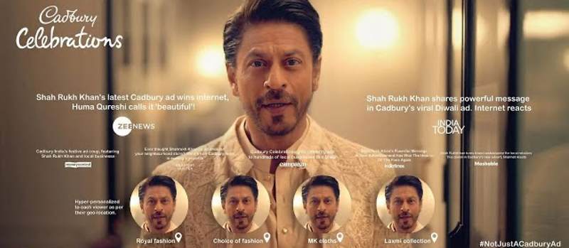 Cadbury used AI to recreate Shah Rukh Khan