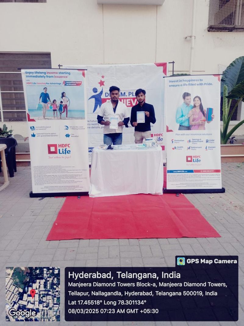 HDFC Life BTL insurance activation — CupShup brand activation campaign 13 lakh leads through residential society and corporate park engagement
