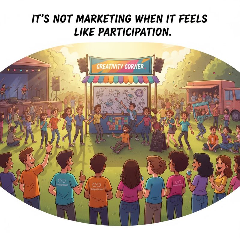 “It’s not marketing when it feels like participation.”