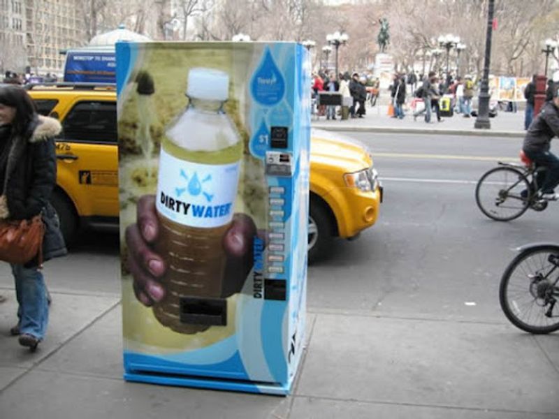 UNICEF's dirty water vending machines
