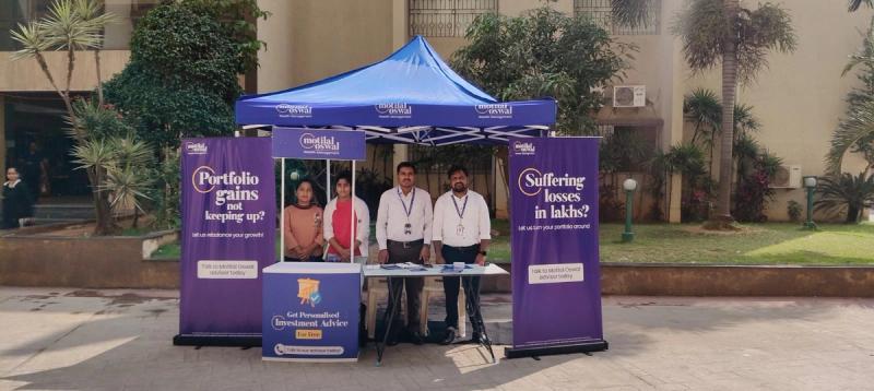 Motilal Oswal Wealth Check activation at a tech park