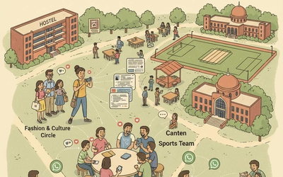 A campus ecosystem seen through the lens of influence.