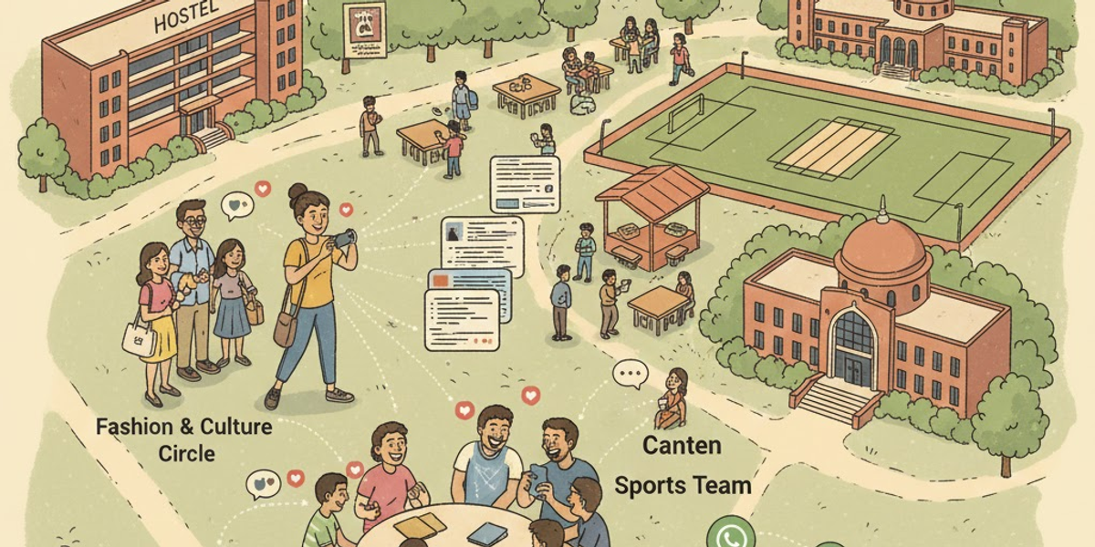 A campus ecosystem seen through the lens of influence.