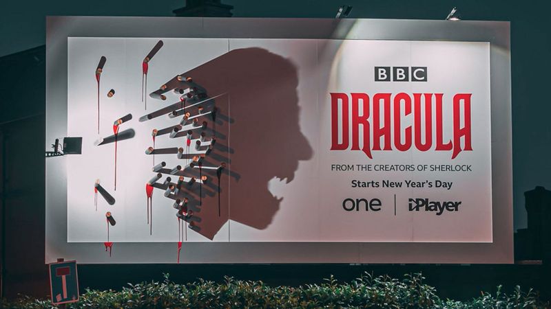 The Dracula billboard by the BBC
